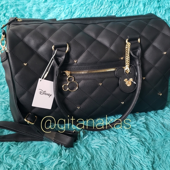 🎄Disney Mickey Minnie Studded Travel Luggage Bags - Picture 2 of 15